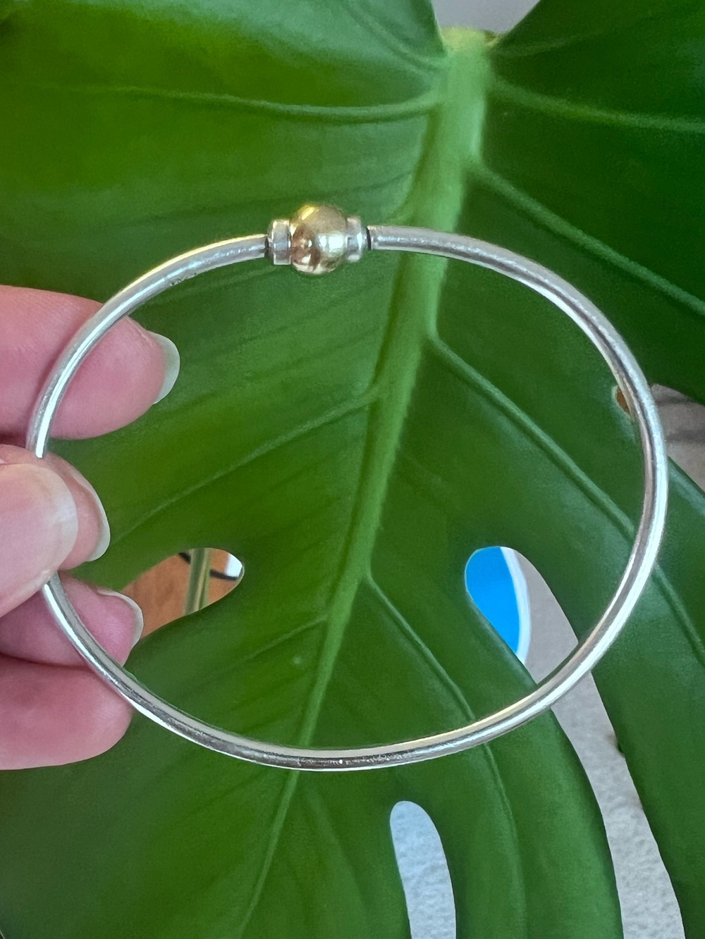 14K White and Yellow Gold Cape Cod Style Bracelet